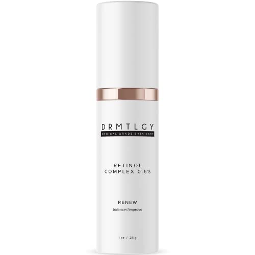 DRMTLGY 0.5% Retinol Serum for Face - Anti Wrinkle Serum with Vitamin C and Vitamin E - Retin A Anti Aging Serum - Made in the USA 0.5% Resurfacing Retinol Serum