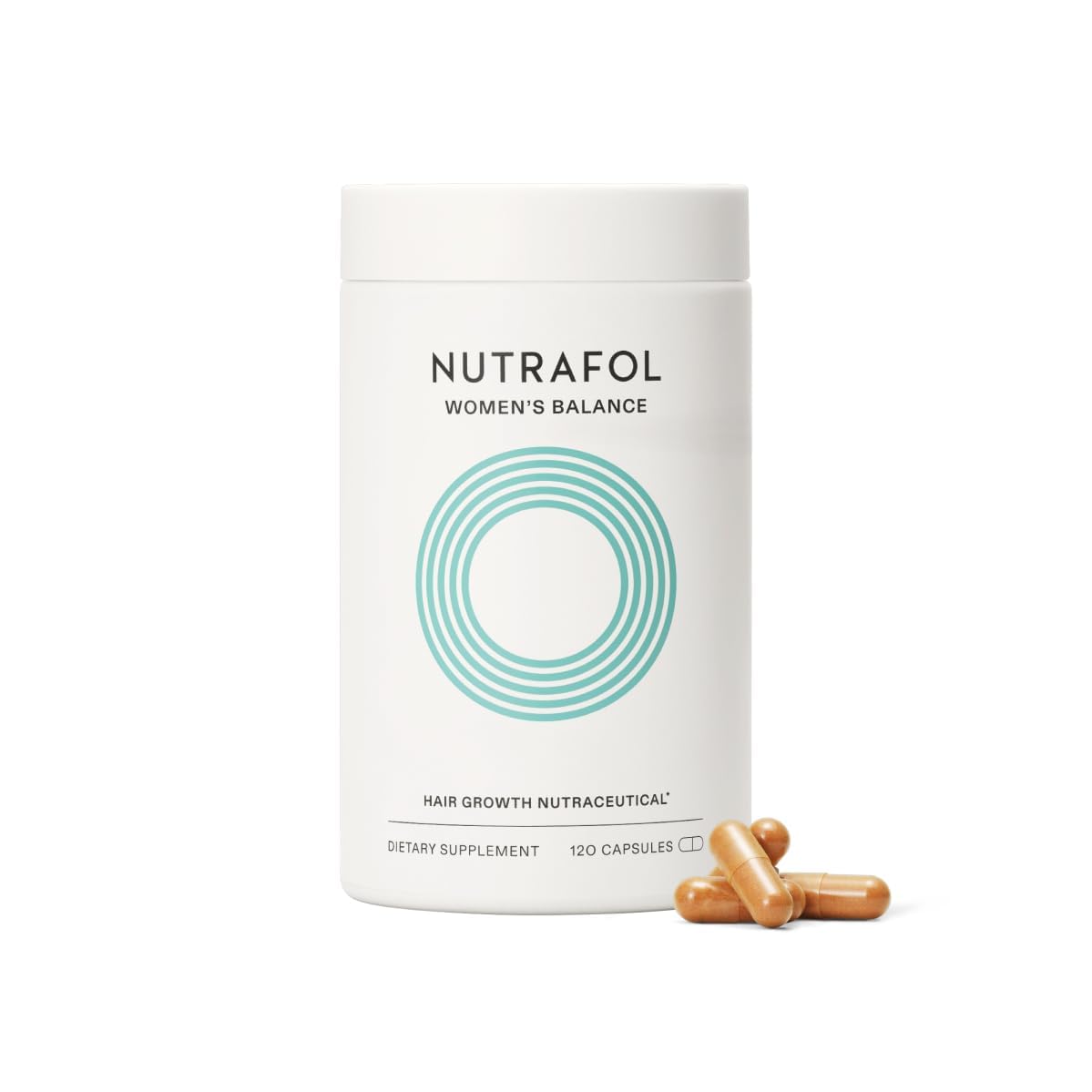 Nutrafol Women's Balance Hair Growth Supplements, Ages 45 and Up, Clinically Proven for Visibly Thicker Hair and Scalp Coverage, Dermatologist Recommended - 1 Month Supply