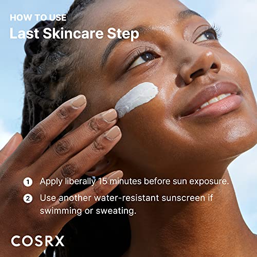 COSRX Daily SPF 50 Vitamin E Vitalizing Sunscreen, OTC Broad Spectrum UVA & UVB Protection, Lightweight & No White Cast, Invisible Semi Matte Finish, Sebum Balancing, Reef Friendly, Korean Skincare