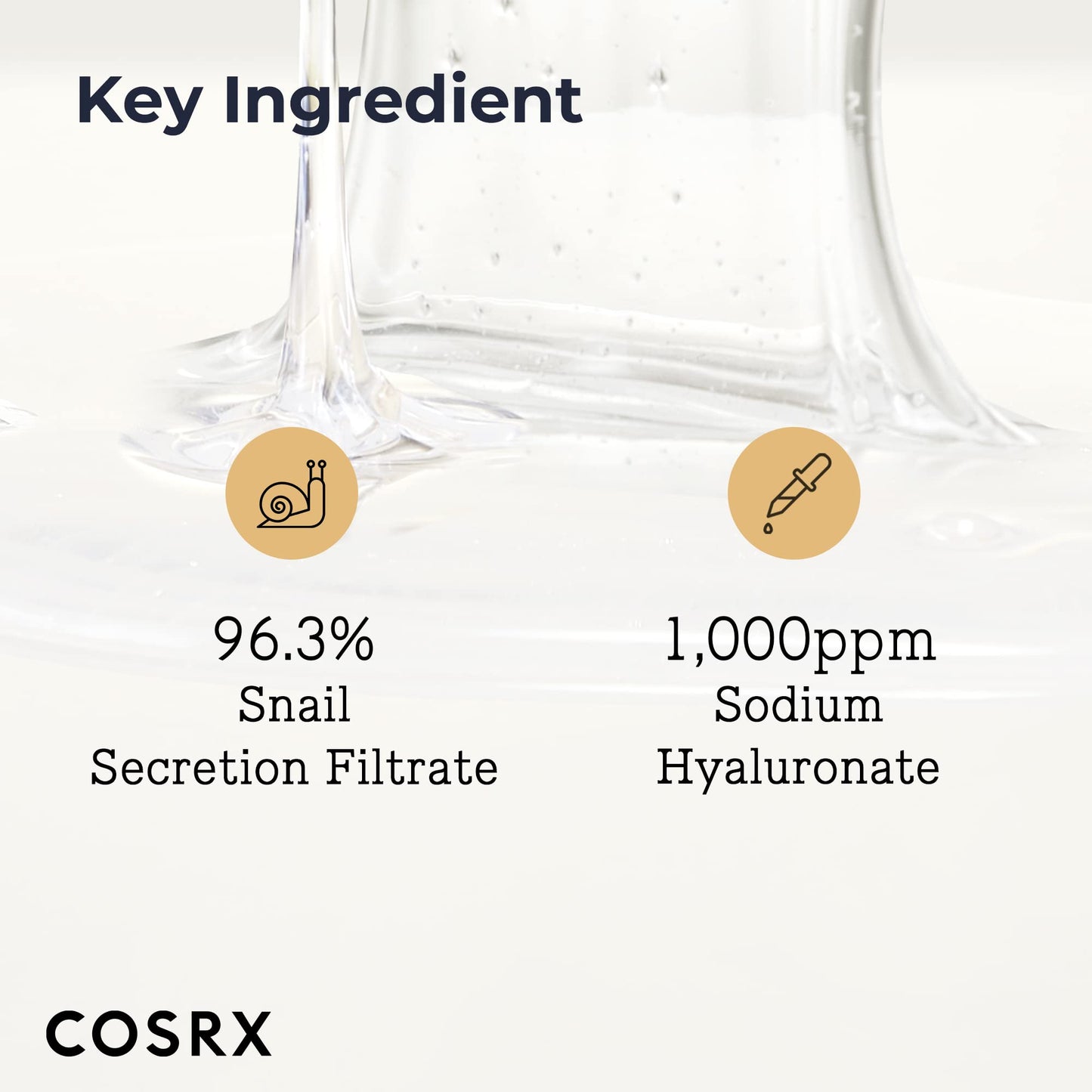 COSRX Snail Mucin 96% Power Repairing Essence 3.38 fl.oz 100ml, Hydrating Serum for Face with Snail Secretion Filtrate for Dull Skin & Fine Lines, Korean Skincare