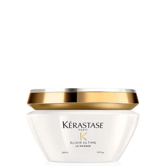 Kérastase Elixir Ultime, Oil-infused Lightweight Shine Conditioning Treatment, For Dull Hair, With Five Precious Oils, Masque Elixir Ultime