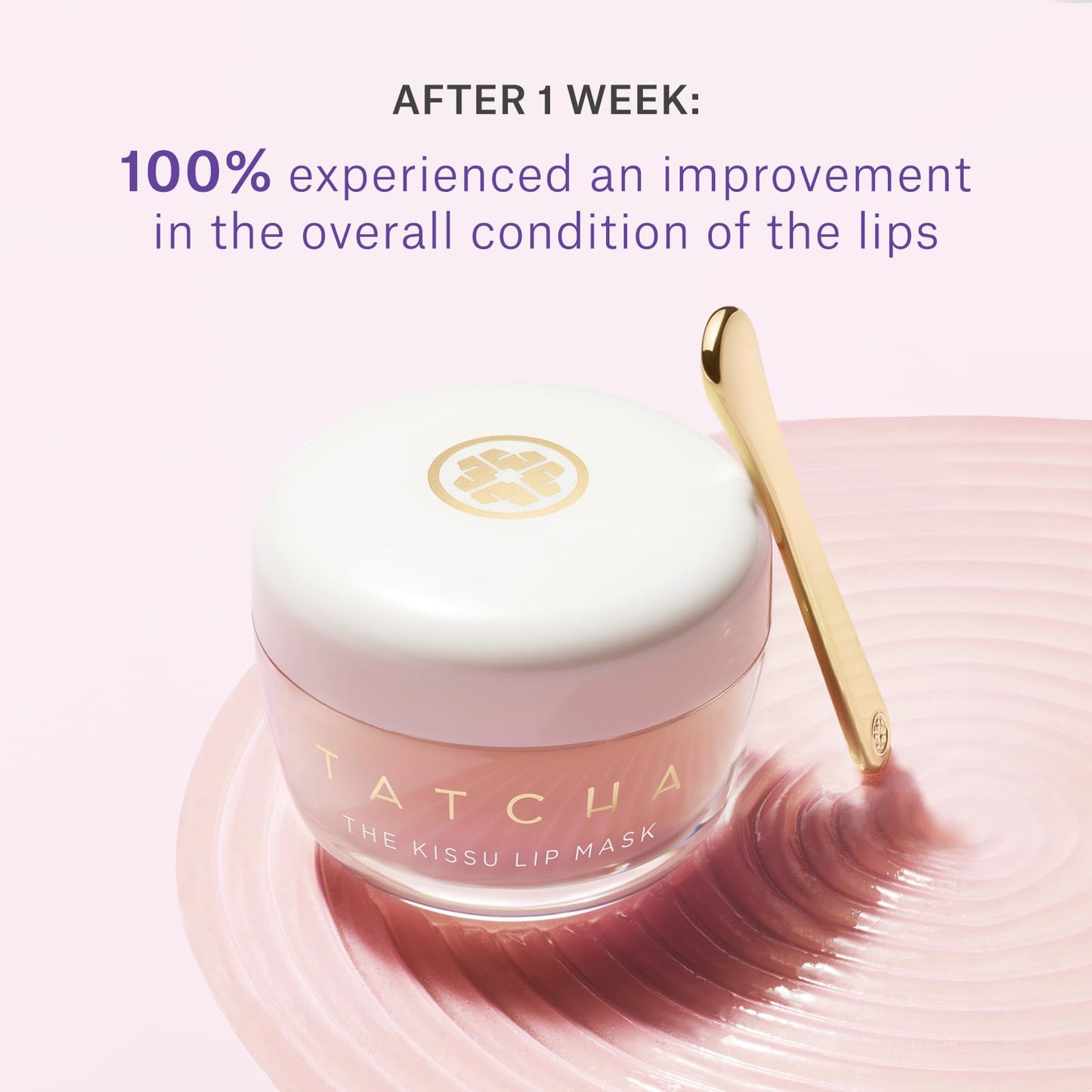 Tatcha Kissu Lip Mask Scrub | Plumps The Look of Fine Lines & Wrinkles, 9.0 G | 0.32 oz