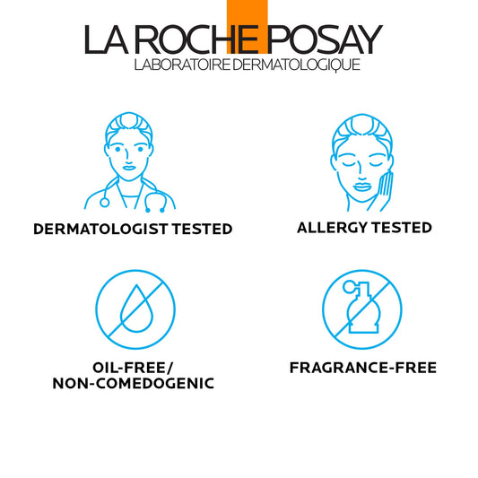 La Roche-Posay Anthelios Clear Skin Dry Touch Sunscreen SPF 60, Oil Free Face Sunscreen for Acne Prone Skin, Won't Cause Breakouts, Non-Greasy, Oxybenzone Free, 3.0 Fl Oz